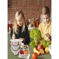 thumbnail image 4 of Reusable 4-Compartment Snack Container, Bento-Style Divided Lunch Box for Work, Travel & Meal Prep,4PCS Beige, 4 of 5