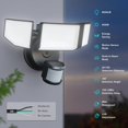 thumbnail image 2 of Luces LED de seguridad Abovizo 85W con sensor de movimiento para exteriores, 2 of 9