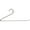 White, Box of 25, variant on The Great American Hanger Company Open Ended Metal Bottom Hanger w/ White Non-Slip Coating, Box of 25 Strong and Sturdy Metal Pants Hanger