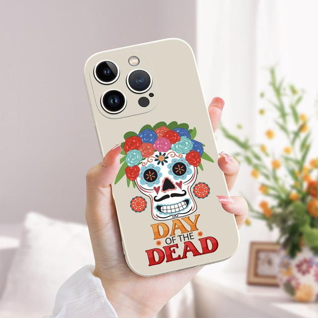 Funda para teléfono plateada de doble capa mate con ilustraciones divertidas y vibrantes para iPhone 15 Pro Max 14 13 12 Pro 11 - Máxima protección