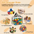 thumbnail image 4 of 6 Pack Clear Toy Storage Bags with Carry Handles, 2 Sizes Zippered Storage Organizer Bins for Legos Puzzles Board Games, Playroom Storage Organizers., 4 of 8