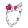 thumbnail image 2 of SeekLGT Twelve Birthstones Rotating Rhinestone Ring Adjustable Minimalist Crystal Jewelry Birthday Gift for Women and Loved Ones, 2 of 4