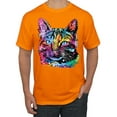 thumbnail image 1 of Cute Cat | Dean Russo Art Animal Lover Men's T-Shirt, Orange, 5X-Large, 1 of 6