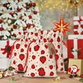 thumbnail image 5 of Fuzoiu Red Ladybug Print Christmas Gift Bag,Burlap Gift Bag with Drawstring Closure & Hang Tag,Perfect for Holidays, Birthdays, and Special Occasions-Small, 5 of 7
