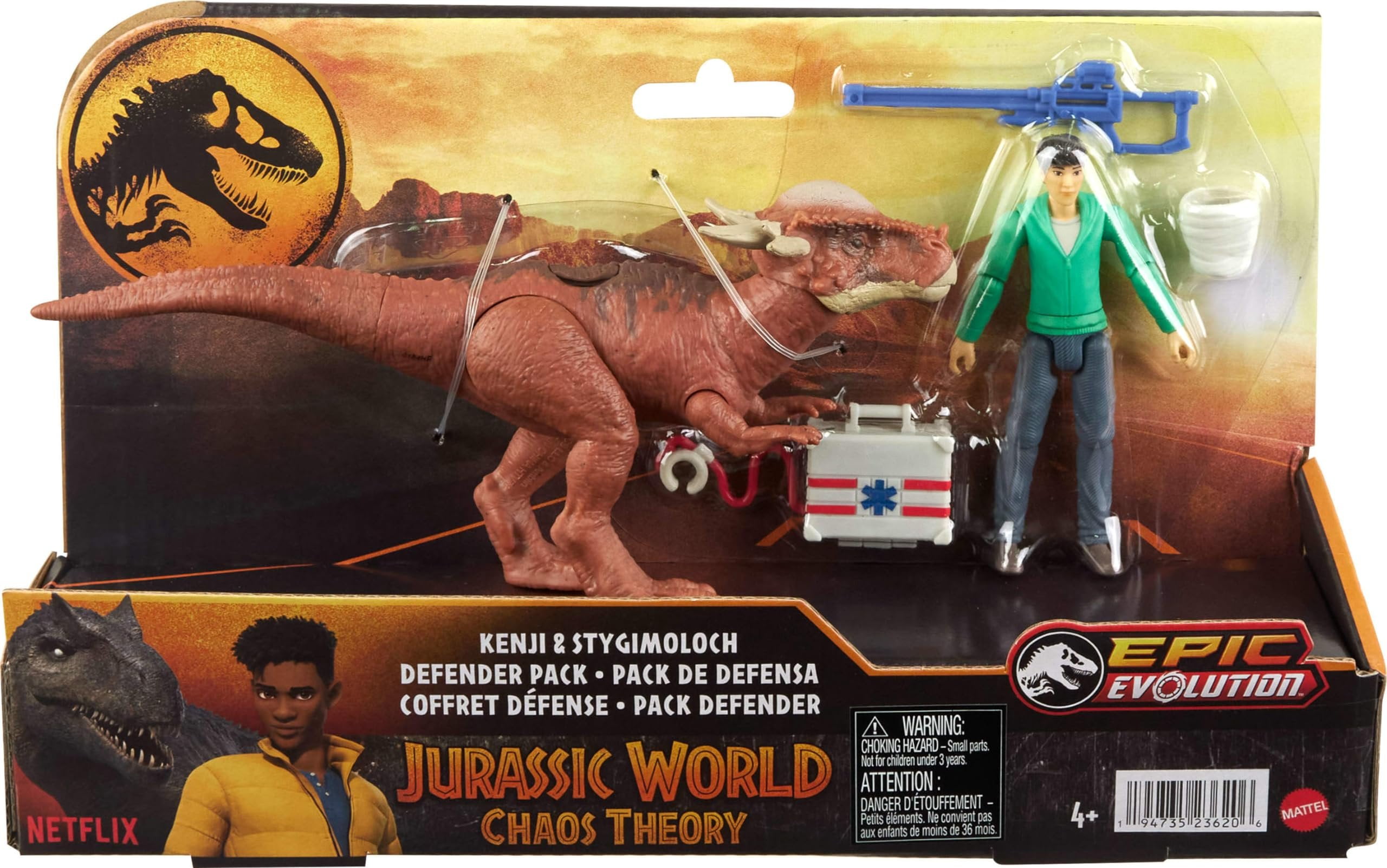 Jurassic World Epic Evolution Kenji & Stygimoloch Action Figure 2