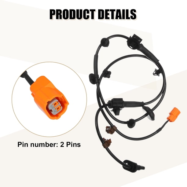 A-Premium ABS Wheel Speed Sensor Compatible with Honda CR-V 2007-2011 Sport Utility L4 2.4L Front Passenger Side A-Premium ABS Wheel Speed Sensor Compatible with Honda CR-V 2007-2011 Sport Utility L4 2.4L Front Passenger Side
