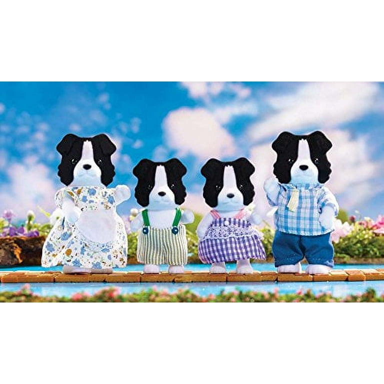 Calico critters border cheap collie family set