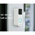 thumbnail image 4 of All-new Blink Doorbell Corner Mount, Adjustable Angle (15/30/45 Degrees) Mount Kit for Blink Video Doorbell, Wider Viewing Range Blink Wedge Mount, Blink Doorbell is NOT Included(White), 4 of 15