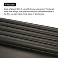 thumbnail image 4 of Double Sided Color Flower Wrapping Paper Black 22.8"x22.8" Waterproof 10 Pack, 4 of 7