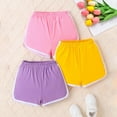 thumbnail image 2 of Plebaso Kids 3 Pack Shorts Elastic Waist Cotton Sports Shorts Boys Girls Thin Breathable Running Shorts, 2 of 7
