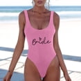 thumbnail image 1 of Trajes de Baño Mujer Traje de Baño Sexy de Moda Para Mujer, Bikini Con Estampado de Letras, Traje de Baño Sin Mangas, Diseño Sin Espalda Para Playa de Verano, 1 of 3