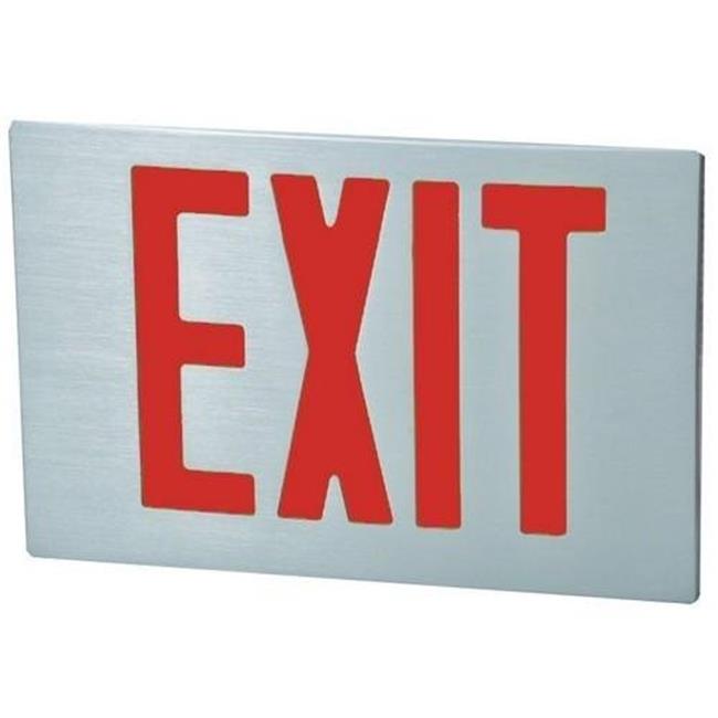 Ciata Lighting LED Red Exit Sign /& Emergency LED Lightpipe Combo with Battery Backup
