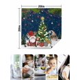 thumbnail image 4 of Navy Blue Christmas Cloth Napkins Set of 8 Reusable Dinner Napkins, Gnomes Xmas Tree Snowflake Winter Gifts Cocktail Napkin Washable Table Napkins for Wedding/Holiday Party/Baby Shower 20"x20", 4 of 7