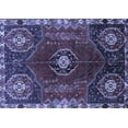thumbnail image 1 of Ahgly Company Machine Washable Indoor Rectangle Persian Blue Traditional Area Rugs, 6' x 9', 1 of 4