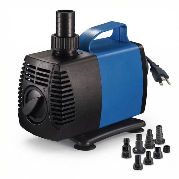1720 GPH Amphibious Water Pump for Aquarium Pond Fountain – Ultra Quiet Adjustable Pump