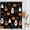 Black, variant on VEIVIAN Cottagecore Halloween Shower Curtain, Floral Pumpkin Black Cat Bat Bathroom Decor, Vintage Spooky Fall Fabric Shower Curtain for Bathroom, Autumn Holiday Bath Curtain,10pcs Hooks, 60X72 IN