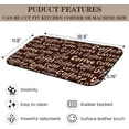 thumbnail image 3 of Coffee Mat Dish Drying Mats: 12x19in Absorbent Rubber Backed Draining Pad – Fits Under Coffee Maker Espresso Machine – Hide Stains Decorative Gift – Essential Kitchen Counter Accessory, 3 of 6
