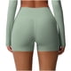 thumbnail image 1 of Karight Women's High Waist No Front Seam Scrunch Butt Biker Shorts Booty Lifting Biker Comfy Scrunch Yoga Shorts, 1 of 7