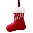 thumbnail image 2 of olkpmnmk Plush Christmas Tree Hanging Ornament, Soft Christmas Stockings with Hanging Loop, Vintage Christmas Stockings, Painted Fabric Ornament For Home Tree, Wall, Door Display Decor, 2 of 4