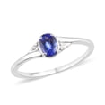 thumbnail image 3 of Gorgeous Blue Tanzanite Ring/Dainty Diamond Halo Ring/Oval Tanzanite/14k Tanzanite Jewelry/December Birthstone/Wedding Anniversary/Gifting, 3 of 6
