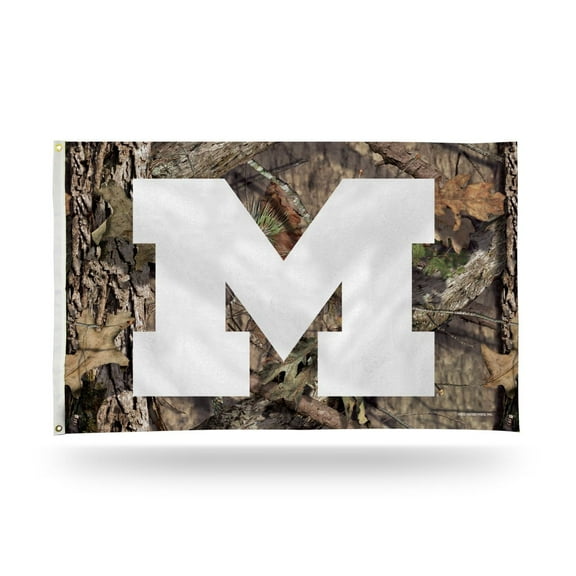 Michigan Indoor Outdoor Camo Look 3x5 Banner Flag