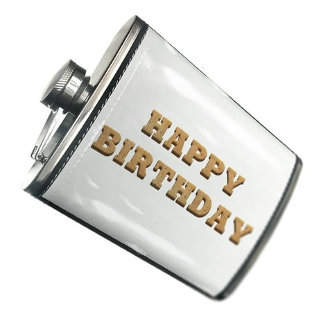 

NEONBLOND Flask Happy Birthday Light Wood Block