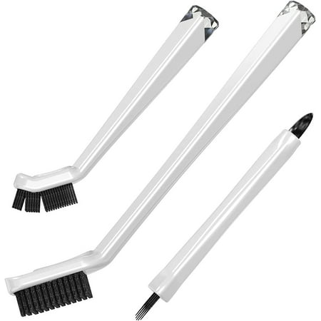 

The Crown Choice Grout Cleaning Brush Set (3 Pack) – Deep Cleaning Multi-Purpose Scrub Brush Set for Cleaning Tile Shower Window Door Track Floors