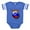 Royal Blue, variant on CafePress - Venezuela Soccer Ball - Cute Infant Baby Football Bodysuit