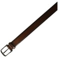 thumbnail image 2 of Cinturón de vestir para hombre Perry Ellis Park Ave Brown Textured Leather 34, 2 of 3