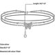 thumbnail image 2 of Tobilleras de plata con mariposas de 14 quilates para mujer, tobilleras ajustables en capas para mujer, tobilleras de joyería, regalos para mujeres, adolescentes y niñas, plata -, 2 of 5