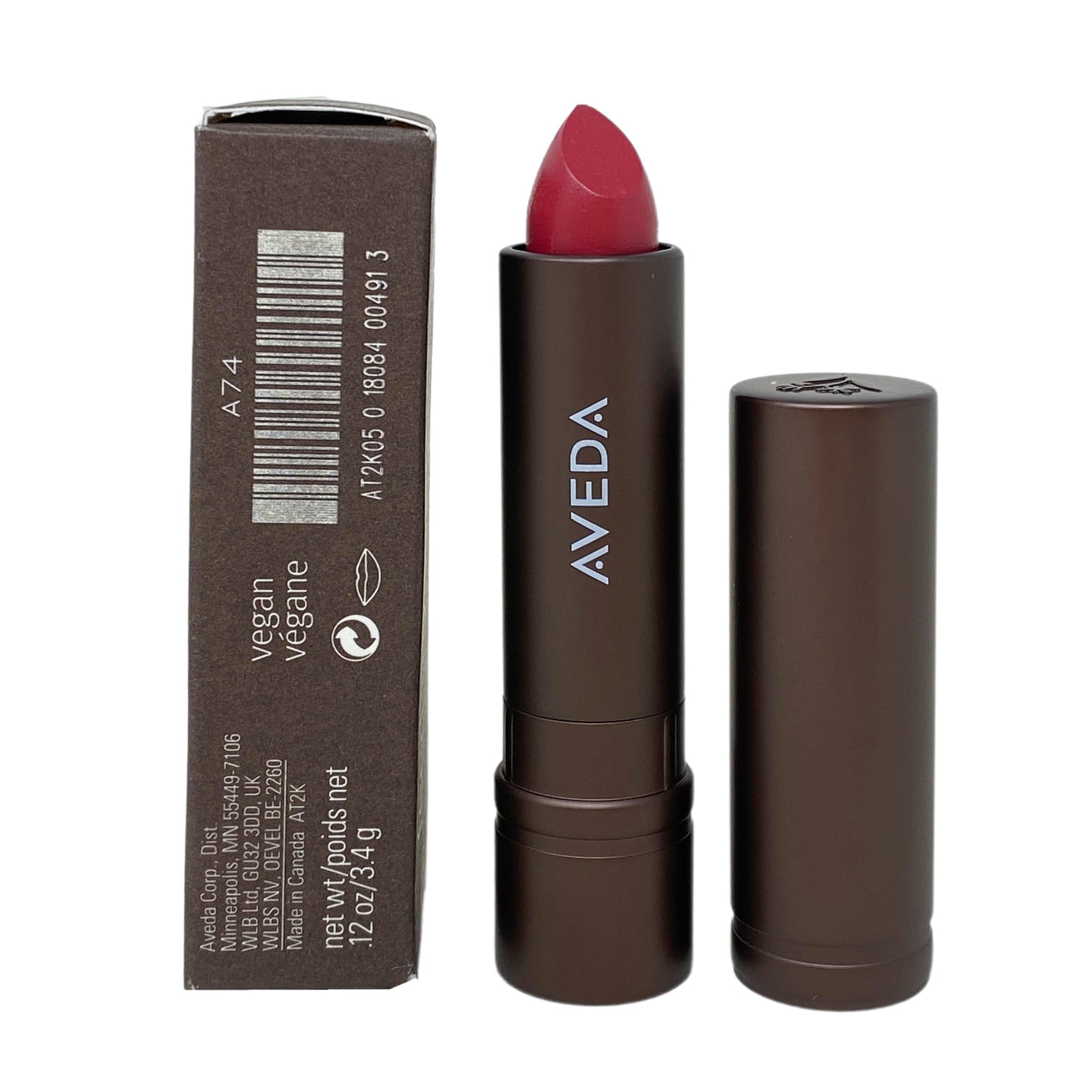 Aveda Feed My Lips Pure Nourish-Mint Lipstick - 05 Mulberry (rosy pink with light shimmer) - .12 oz / 3.4 g