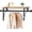 Black, variant on Closet Rod, 16 to 75 Inch Closet Rods Heavy Duty Adjustable Clothes Rods for Hanging Clothes and Heavy Duty Clothes Rod Bracket Closet Rod Support (The Shelf NOT Included) (Silver)