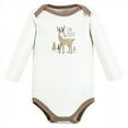 thumbnail image 4 of Hudson Baby Infant Boy Cotton Long-Sleeve Bodysuits, Forest Deer 5-Pack, 0-3 Months, 4 of 7