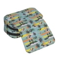 thumbnail image 4 of Kdxio Hawaiian Style for Double Compartment Pen Case Oxford Organizer with Zipper Pockets for Students Artists, 4 of 7