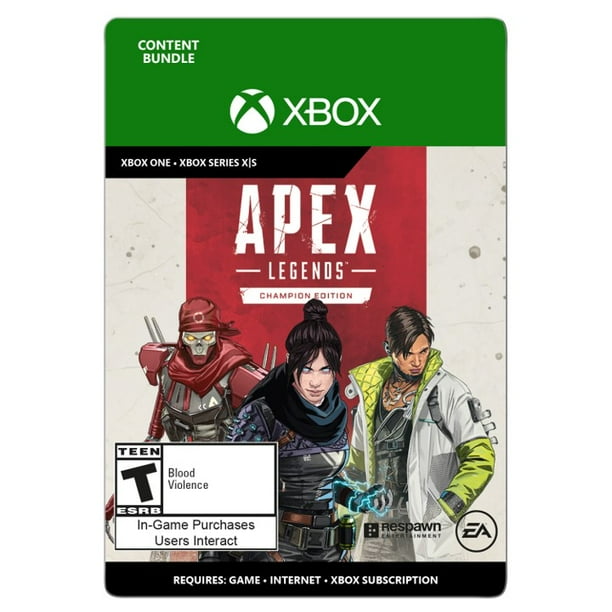 Apex Legends Champions Edition Electonic Arts Xbox One Xbox Series X S Digital Download Walmart Com Walmart Com