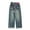 Blue-G, variant on GYRATEDREAM Girls Jeans Baggy Pants Wide Leg/Flare/Skinny Denim Ripped High Waisted Teen Clothes Casual Streetwear Long Pants with Pocket Kids 5-14Y