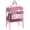 Pink, variant on Adjustable Height Portable Baby Changing Table – Collapsible Diaper Station with Wheels & 2 Drawers, Waterproof Top – Mobile Nursery Organizer for Newborns & Infants