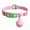 Pink, variant on YUNOVA Waterproof Pet GPS Tracker, Mini Bell Shaped Dog Cat Collar Locator No Monthly Fee Compatible with iOS Android HarmonyOS
