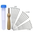 thumbnail image 1 of Lefu 18X DIY Mixed Felting Needles Set with Handle Wool Felt Tool Felting Starter Kit, 1 of 9