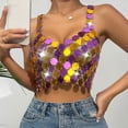 thumbnail image 4 of Vest Tops for Women Casual Chain Splicing Backless Camisole Top Camisole Vest, 4 of 6