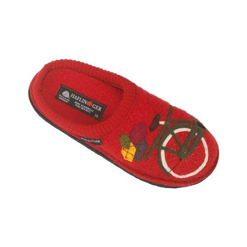 haflinger red slippers