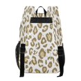thumbnail image 3 of PVC Transparent Backpacks Clear Backpack for Travel and Outings Gold Leopard Print Pattern, 3 of 7
