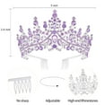 thumbnail image 4 of Vorkoi Birthday Girl Sash & Rhinestone Tiara Set Birthday Sash and Tiara for Women Birthday Decoration Kit Rhinestone Headband for Girl Glitter Crystal Hair Accessories for Party, 4 of 4