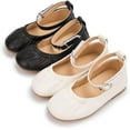 thumbnail image 2 of Toddler Little Girl Mary Jane Dress Shoes Ballet Flats for Girl Party School Shoes Bowknot Princess Shoes, 2 of 7