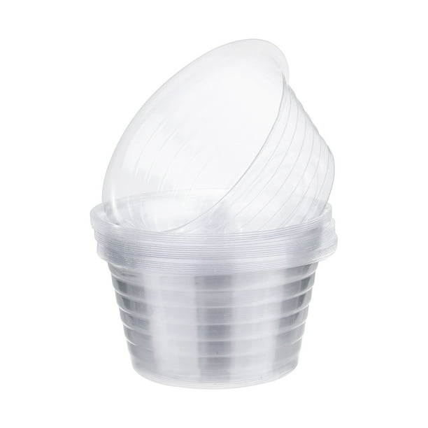 Uxcell 20-Pack Platillos para Macetas, Platillos de Plástico de 6 Pulgadas para Macetas, Bandeja de Goteo para Macetas de Interior y Exterior