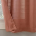thumbnail image 5 of Mainstays Solid Semi Sheer Curtain Tier Pair and Valance Set, 3 Piece Ready Made Kitchen Curtains, Terracotta, 54" W x 36" L, 5 of 7