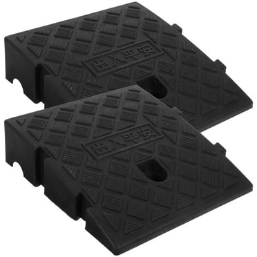 Tingshir 2pcs Driveway Curb Ramps Shed Ramps Threshold Ramps for Cars Wheelchairs Bikes Scooters