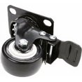 thumbnail image 3 of 4 Ruedas Giratorias con Freno Ruedas de Goma de 50 mm para Muebles con Capacidad de 400 kg, Rueda que No Deja Marcas en el Piso para Cargas Pesadas - Rueda de Goma para Carro, Negra, 3 of 5