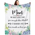 thumbnail image 1 of LHSHID Gifts for Mom Blanket Mom Gifts Birthday Gifts for Mom Mom Birthday Gifts Mother's Day Mom Gifts from Daughters Son Soft Flannel Throw Blanket 40"x50", 1 of 7