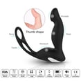 thumbnail image 3 of Vibrador negro con 9 modos de vibración, masaje de próstata, clímax fálico, juguete sexual para hombres, 3 of 9
